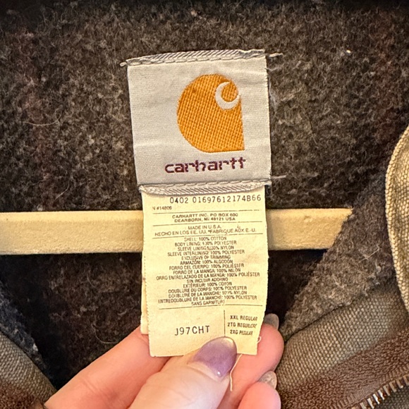 Vintage Carhartt Y2K Detroit J97 CHT Blanket Lined Jacket - Picture 2 of 7